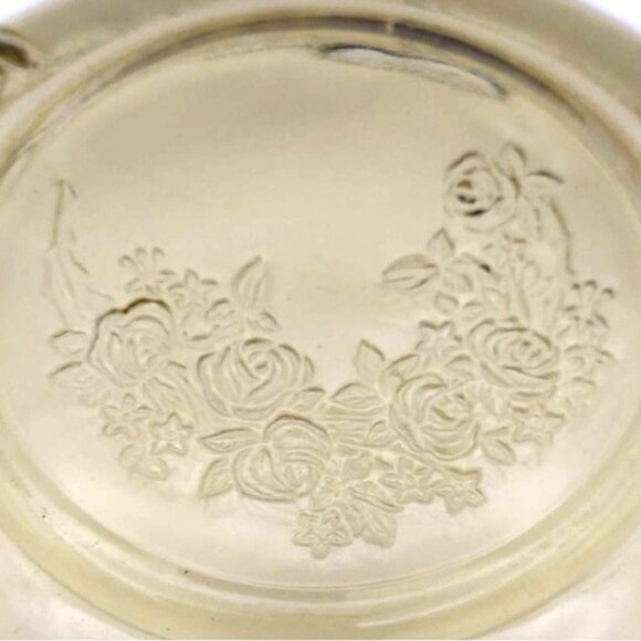 Vintage Federal Glass Amber Sharon Cabbage Rose Serving Bowls Set Of 2 - Picture 4 of 6